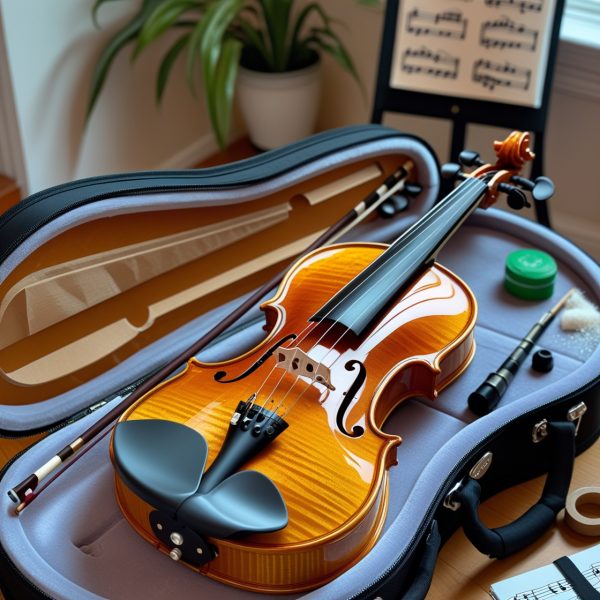 Student Violin Kit (Full Size) with Bow and Case - Image 3