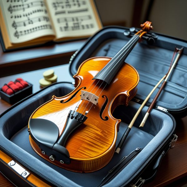 Student Violin Kit (Full Size) with Bow and Case - Image 2