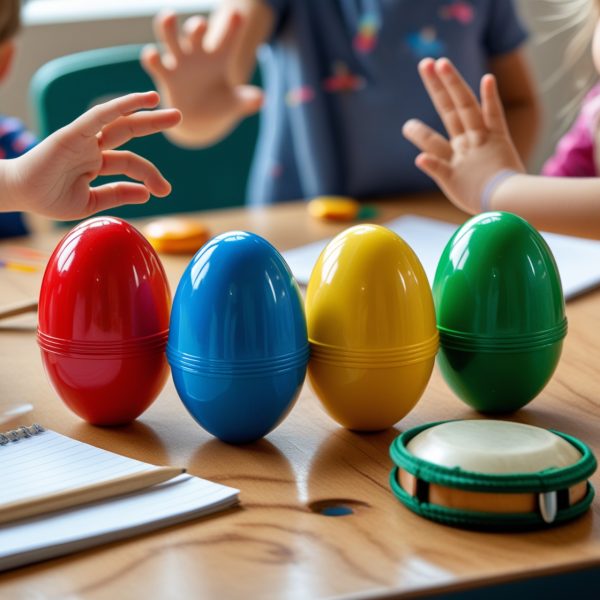 Percussion Shaker Set (Egg Shakers, 4-Pack)